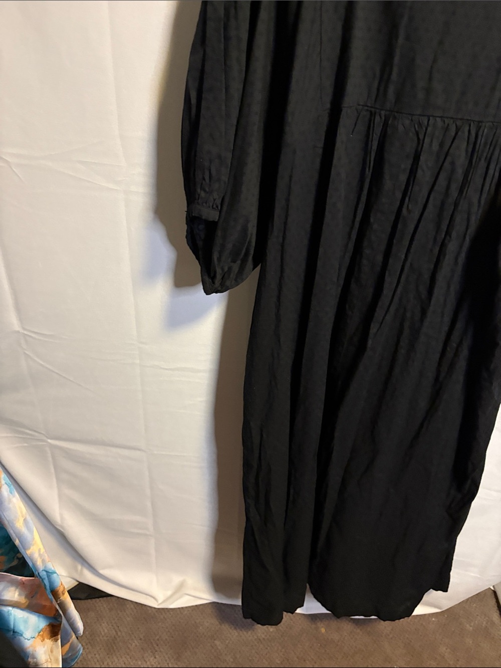 Universal Thread Black Maxi Dress with Balloon Sleeves - Picture 11 of 11